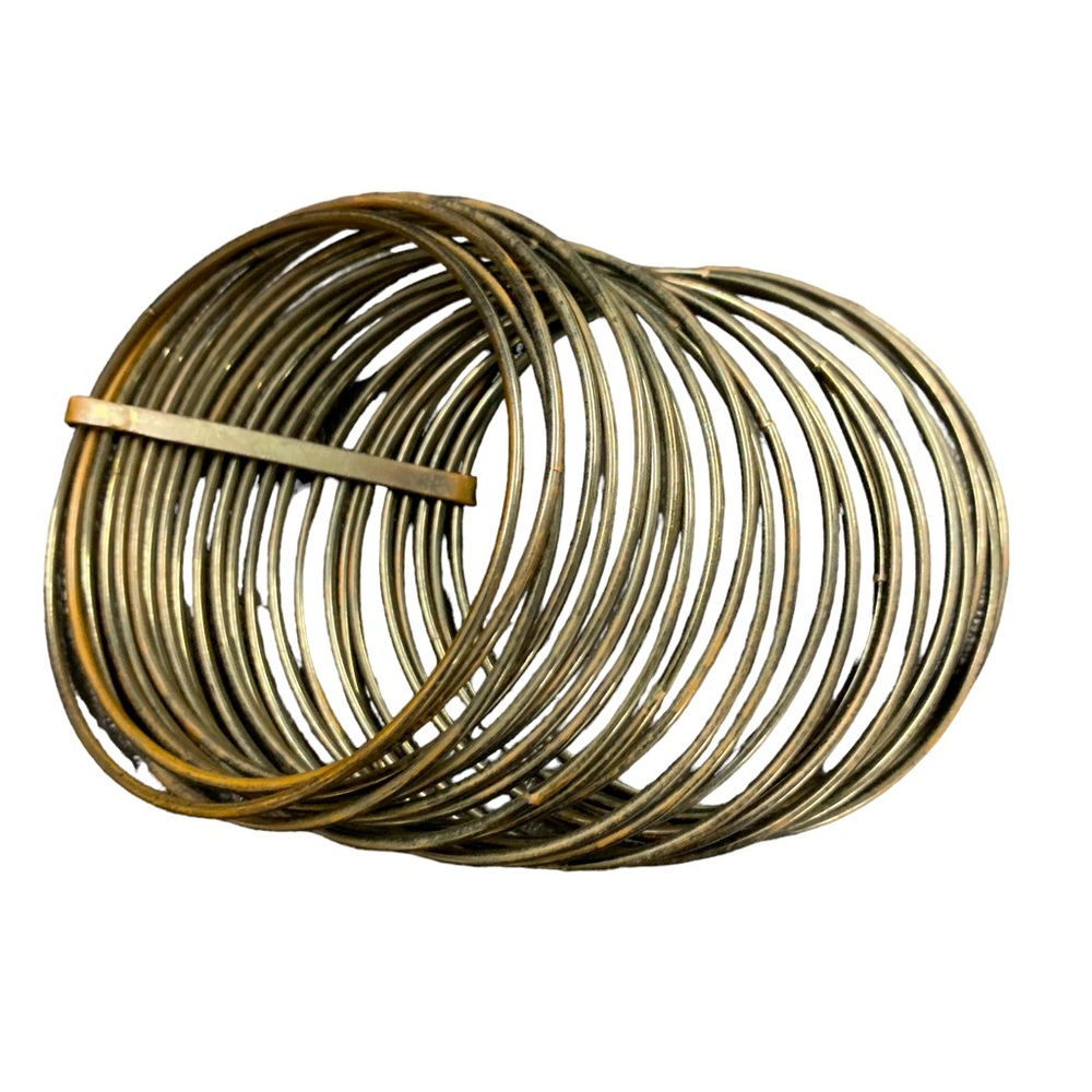 Women’s set of 23 Vintage Silver Tone Metal Bangles